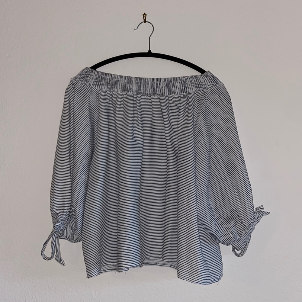 Off-the-shoulder blouse